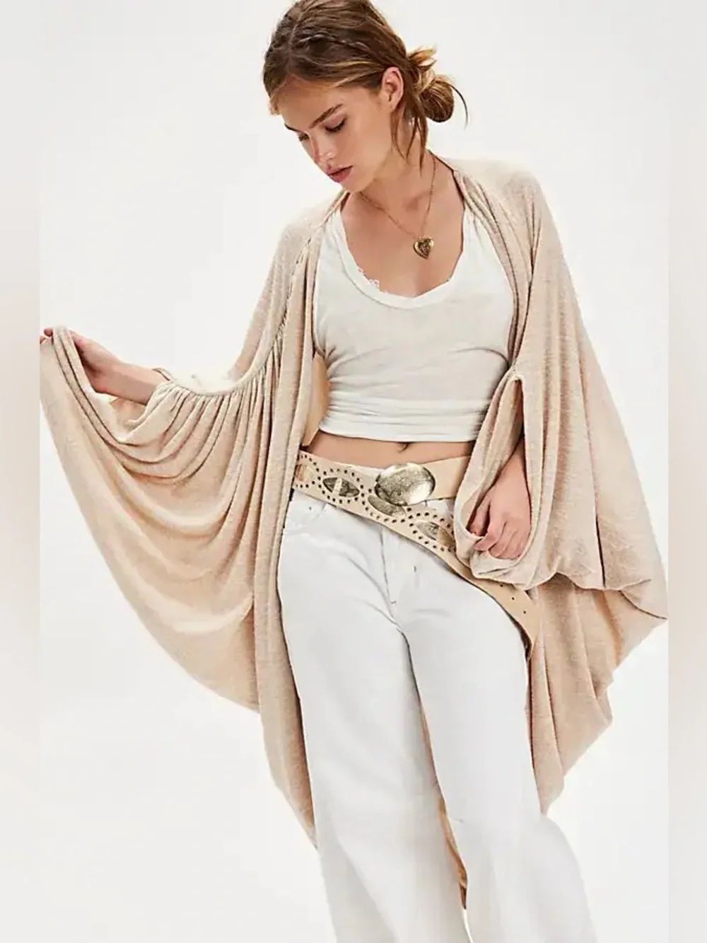 Free People Oversized Cocoon Duster One Size